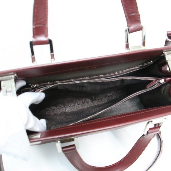 GUCCI Red Leather Horsebit Shoulder Bag - Picture 7 of 10